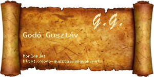 Godó Gusztáv névjegykártya